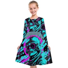 Aesthetic Art  Kids  Midi Sailor Dress by Internationalstore