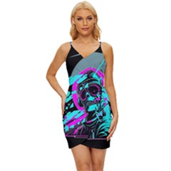 Aesthetic Art  Wrap Tie Front Dress by Internationalstore