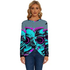 Aesthetic Art  Long Sleeve Crew Neck Pullover Top by Internationalstore