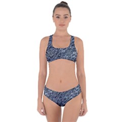 Ceramics Broken  Criss Cross Bikini Set by Internationalstore