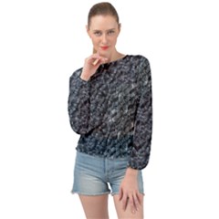 Ceramics Broken  Banded Bottom Chiffon Top by Internationalstore