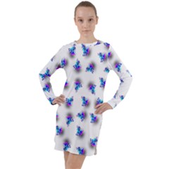 Last Unicorn  Long Sleeve Hoodie Dress by Internationalstore