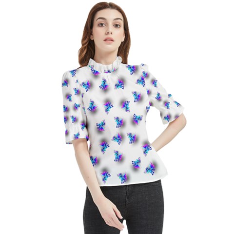 Last Unicorn  Frill Neck Blouse by Internationalstore