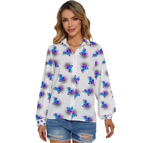 Last Unicorn  Women s Long Sleeve Button Up Shirt by Internationalstore