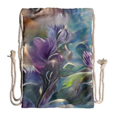 Abstract Blossoms  Drawstring Bag (large) by Internationalstore