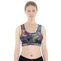 Abstract Blossoms  Sports Bra With Pocket View1