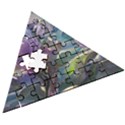 Abstract Blossoms  Wooden Puzzle Triangle View3