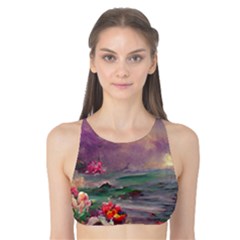 Abstract Flowers  Tank Bikini Top by Internationalstore