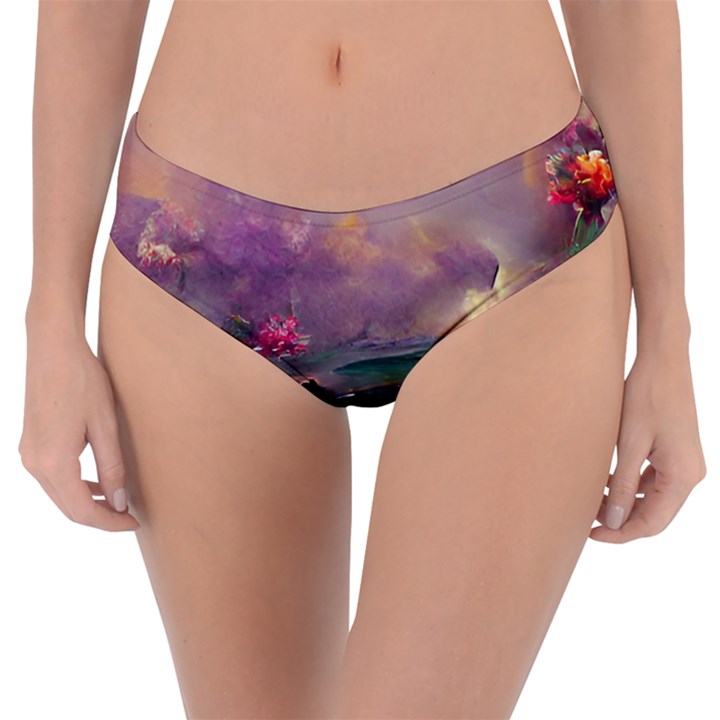 Abstract Flowers  Reversible Classic Bikini Bottoms