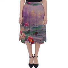 Abstract Flowers  Classic Midi Skirt by Internationalstore