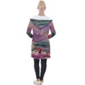 Abstract Flowers  Longline Hooded Cardigan View2