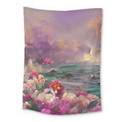 Abstract Flowers  Medium Tapestry by Internationalstore