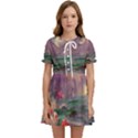 Abstract Flowers  Kids  Sweet Collar Dress View1