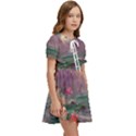 Abstract Flowers  Kids  Sweet Collar Dress View2