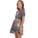 Abstract Flowers  Kids  Sweet Collar Dress View3