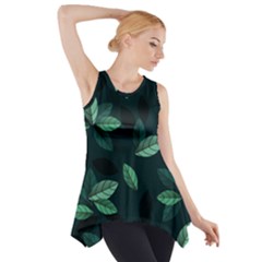 Foliage Side Drop Tank Tunic