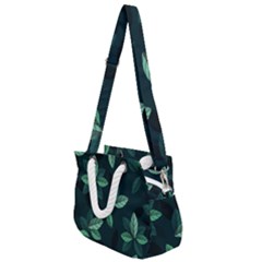 Foliage Rope Handles Shoulder Strap Bag