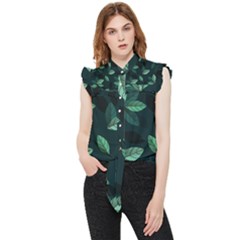 Foliage Frill Detail Shirt by HermanTelo