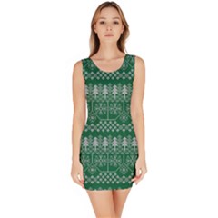 Christmas Knit Digital Bodycon Dress