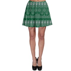 Christmas Knit Digital Skater Skirt