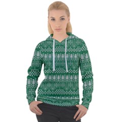 Christmas Knit Digital Women s Overhead Hoodie