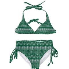 Christmas Knit Digital Kids  Classic Bikini Set