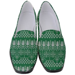 Christmas Knit Digital Women s Classic Loafer Heels