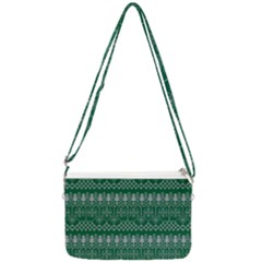 Christmas Knit Digital Double Gusset Crossbody Bag