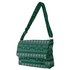 Christmas Knit Digital Full Print Messenger Bag (m)