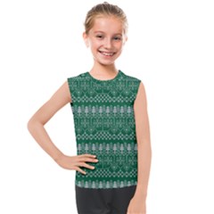 Christmas Knit Digital Kids  Mesh Tank Top