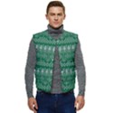 Christmas Knit Digital Men s Button Up Puffer Vest	 View1