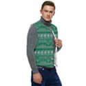 Christmas Knit Digital Men s Button Up Puffer Vest	 View2