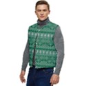 Christmas Knit Digital Men s Button Up Puffer Vest	 View3