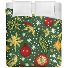 Christmas Pattern Duvet Cover Double Side (california King Size) by Valentinaart