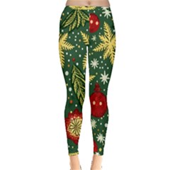 Christmas Pattern Inside Out Leggings by Valentinaart