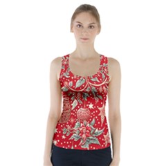 Christmas Pattern Racer Back Sports Top by Valentinaart