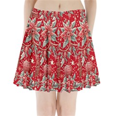 Christmas Pattern Pleated Mini Skirt by Valentinaart