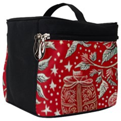 Christmas Pattern Make Up Travel Bag (big) by Valentinaart