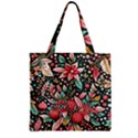 Christmas pattern Zipper Grocery Tote Bag View1