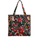 Christmas pattern Zipper Grocery Tote Bag View2