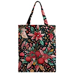 Christmas pattern Zipper Classic Tote Bag