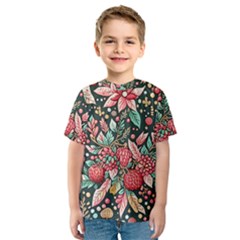 Christmas pattern Kids  Sport Mesh T-Shirt