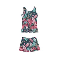 Christmas Pattern Kids  Boyleg Swimsuit