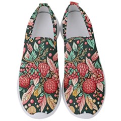 Christmas Pattern Men s Slip On Sneakers by Valentinaart