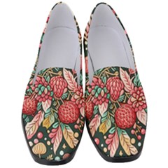 Christmas Pattern Women s Classic Loafer Heels