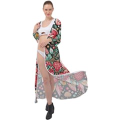 Christmas Pattern Maxi Chiffon Beach Wrap