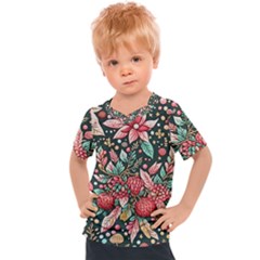 Christmas Pattern Kids  Sports T-shirt