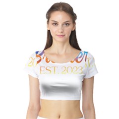 Brother To Be T- Shirt Promoted To Brother Established 2023 Sunrise Design Brother To Be 2023 T- Shi Yoga Reflexion Pose T- Shirtyoga Reflexion Pose T- Shirt Short Sleeve Crop Top by hizuto