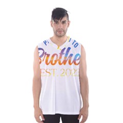 Brother To Be T- Shirt Promoted To Brother Established 2023 Sunrise Design Brother To Be 2023 T- Shi Yoga Reflexion Pose T- Shirtyoga Reflexion Pose T- Shirt Men s Basketball Tank Top by hizuto