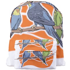 Budgie T- Shirt Budgie Happiness Parakeet Cockatiel T- Shirt Yoga Reflexion Pose T- Shirtyoga Reflexion Pose T- Shirt Giant Full Print Backpack